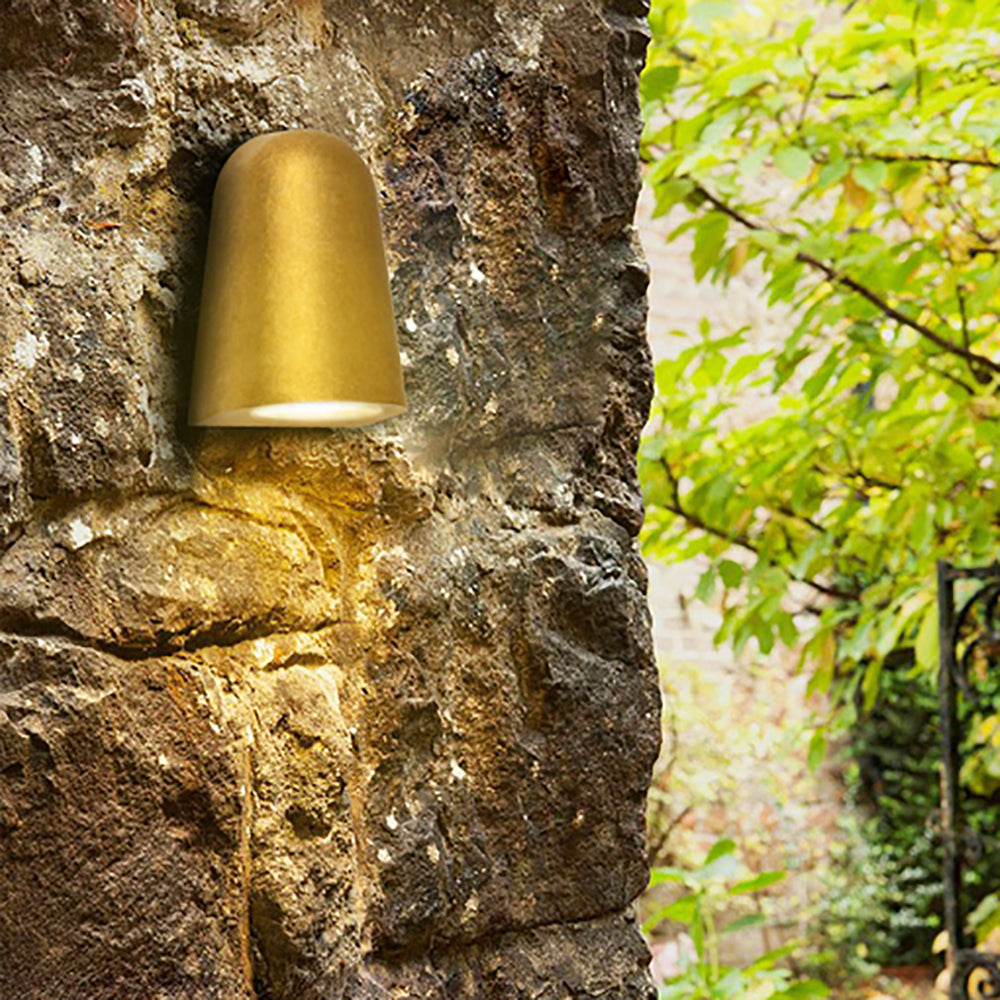 Buy Exterior Wall Lights Australia TORQUE 240V GU10 Exterior Surface Mounted Wall Light Antique Brass IP65 - TORQUE3