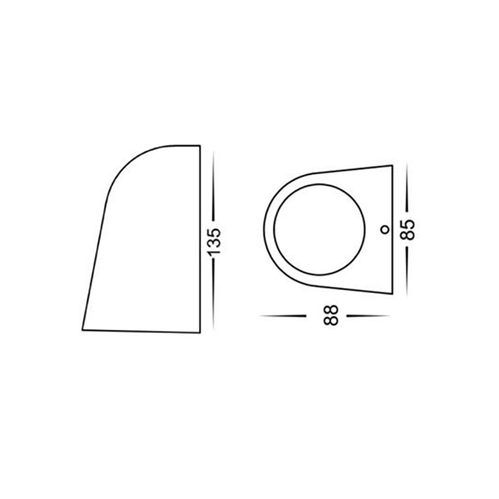 Buy Exterior Wall Lights Australia TORQUE 12V MR16 Exterior Surface Mounted Wall Light Antique Brass IP65 - TORQUE4