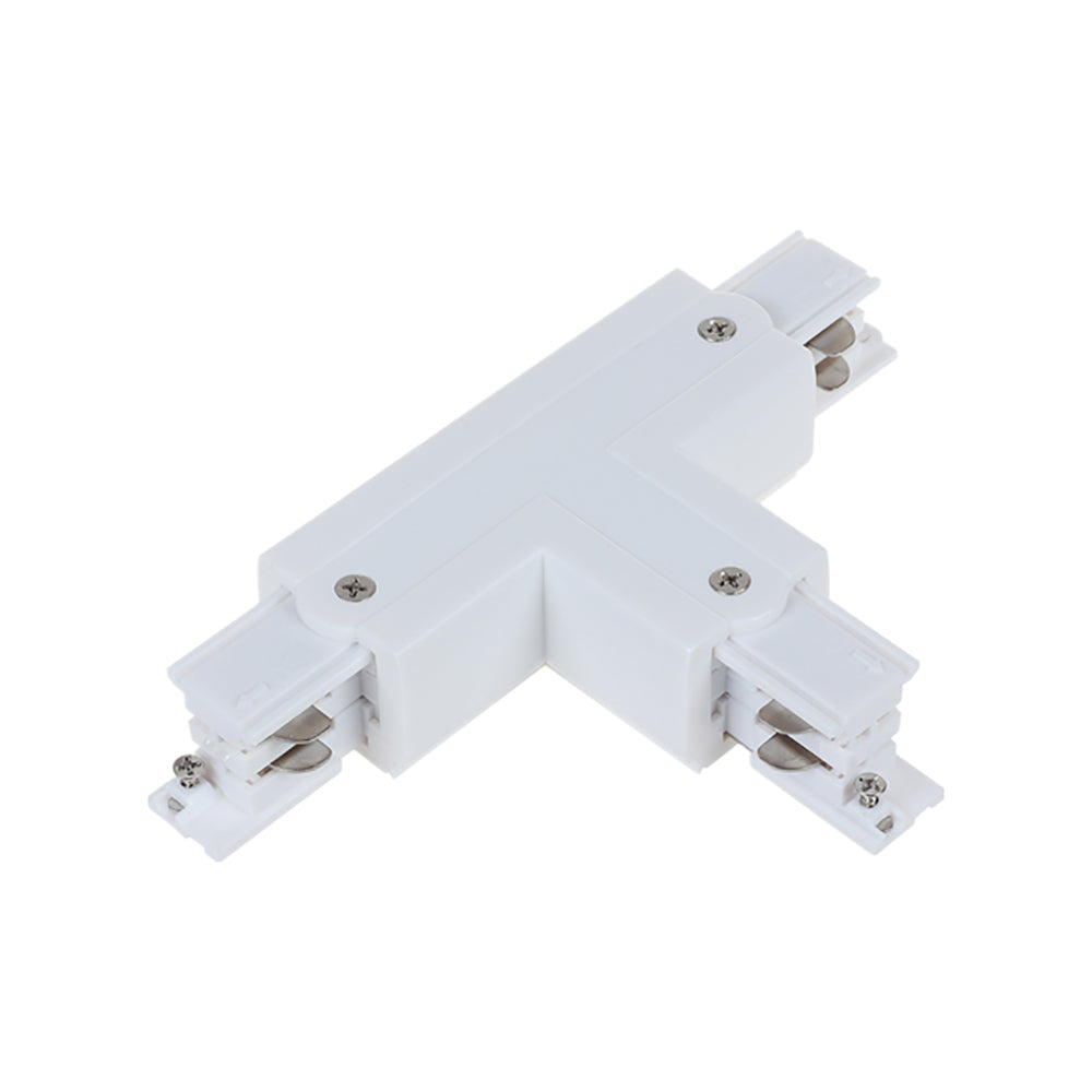 Buy Three Circuit Tracks & Accessories Australia Track 3 Circuit 4 Wire LEFT T-Piece Connector White - TRK3WHCON4L2