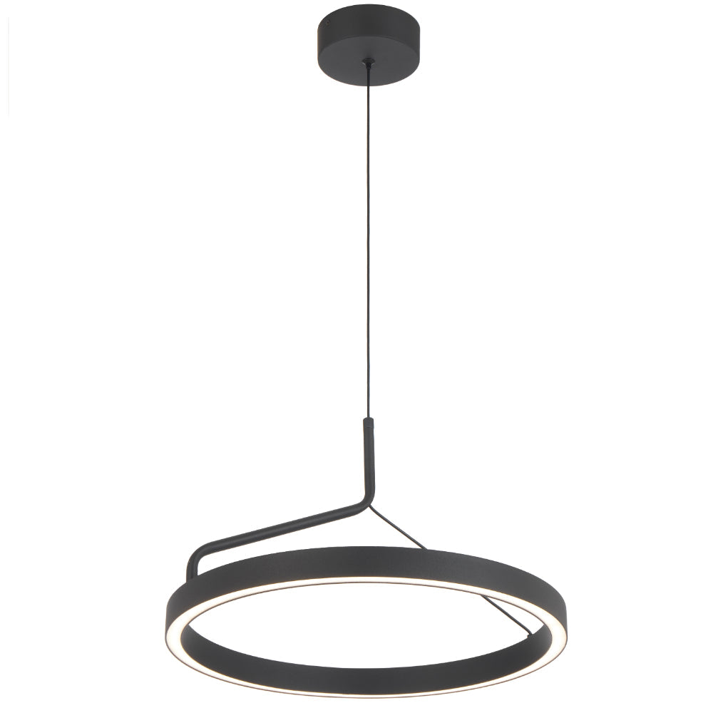Truvon 400mm LED Pendant 20W Tri Colour Black - TRUVON PE40-BK