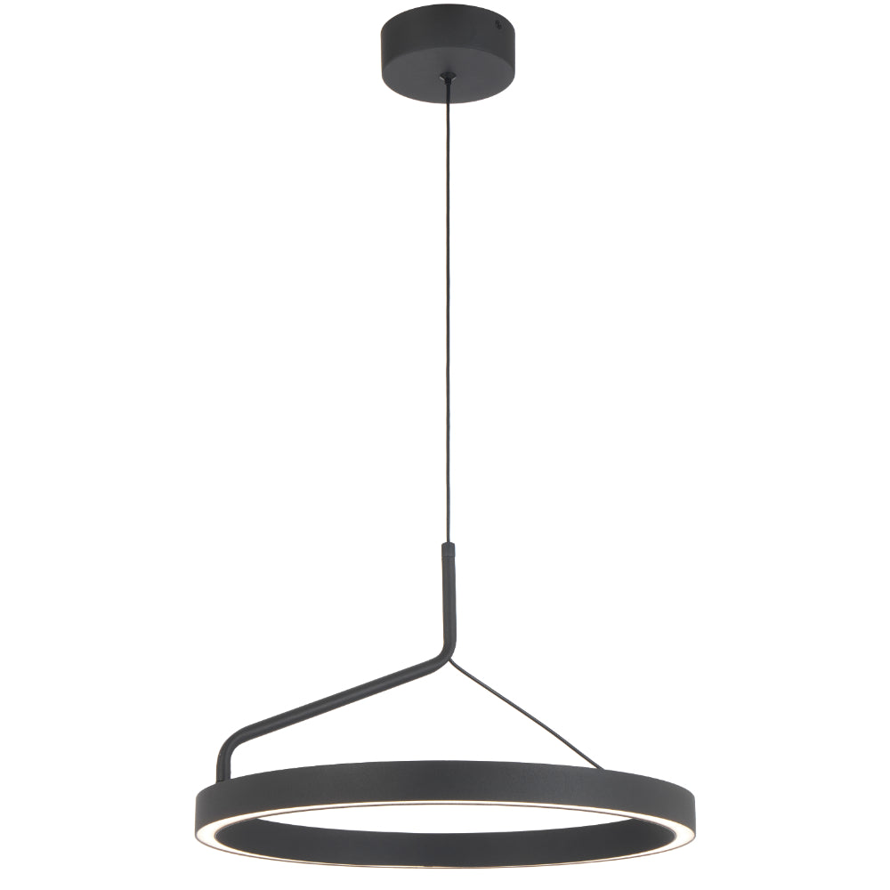Truvon 400mm LED Pendant 20W Tri Colour Black - TRUVON PE40-BK
