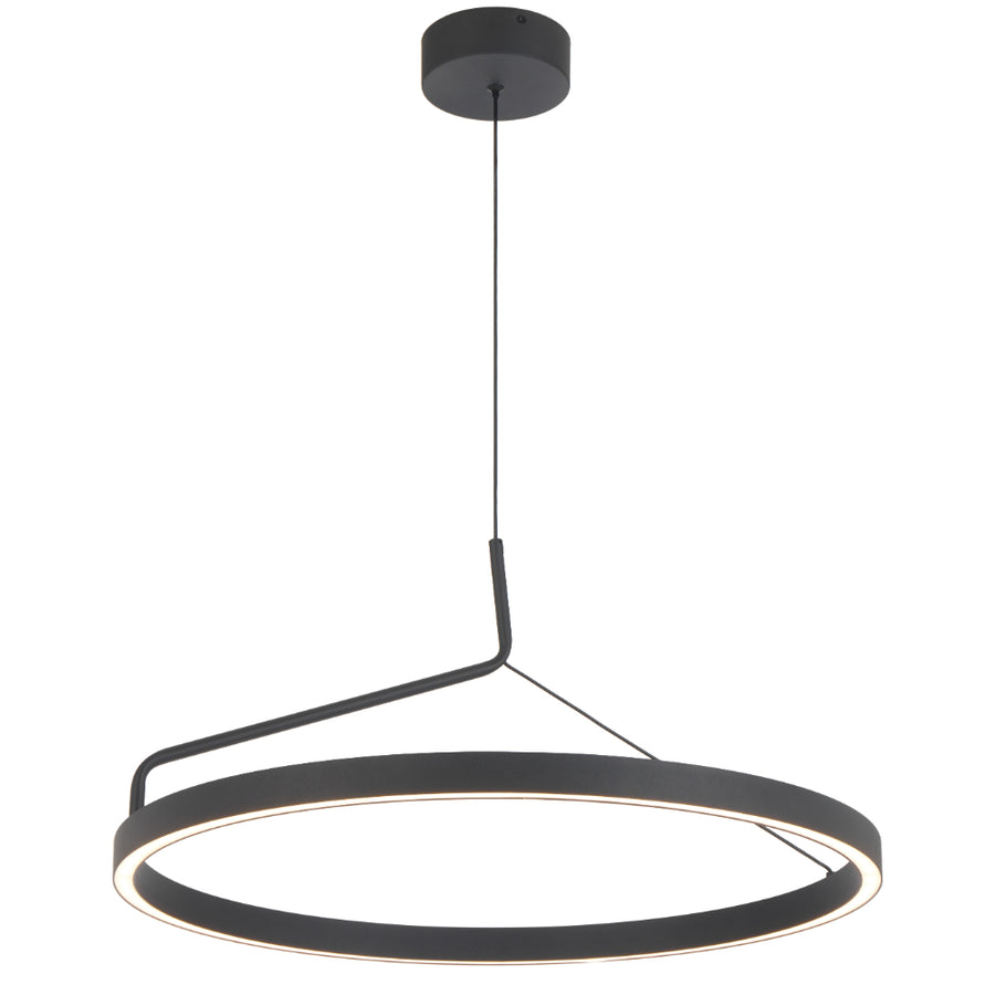Truvon 600mm LED Pendant 32W Tri Colour Black - TRUVON PE60-BK