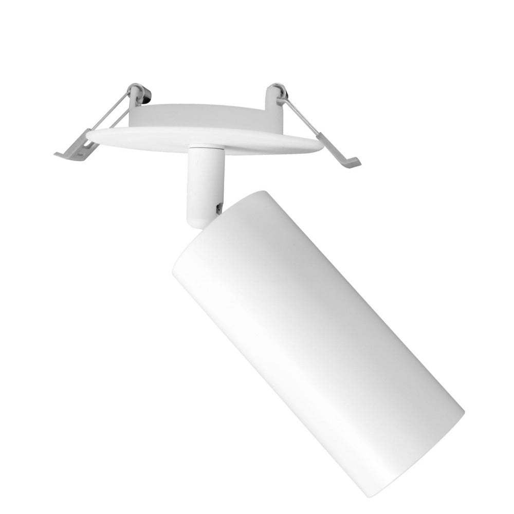 Tubo Recessed Spotlight White Aluminium 3CCT - TUBO1