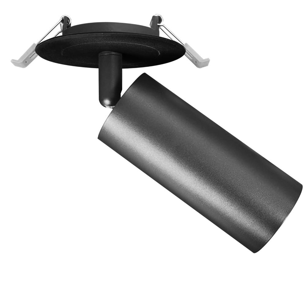 Tubo Recessed Spotlight Black Aluminium 3CCT - TUBO2