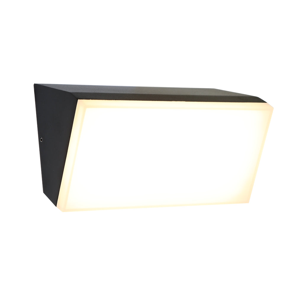 Tulsa Exterior Wall Light Black Metal TRI Colour - TULS1EBLK