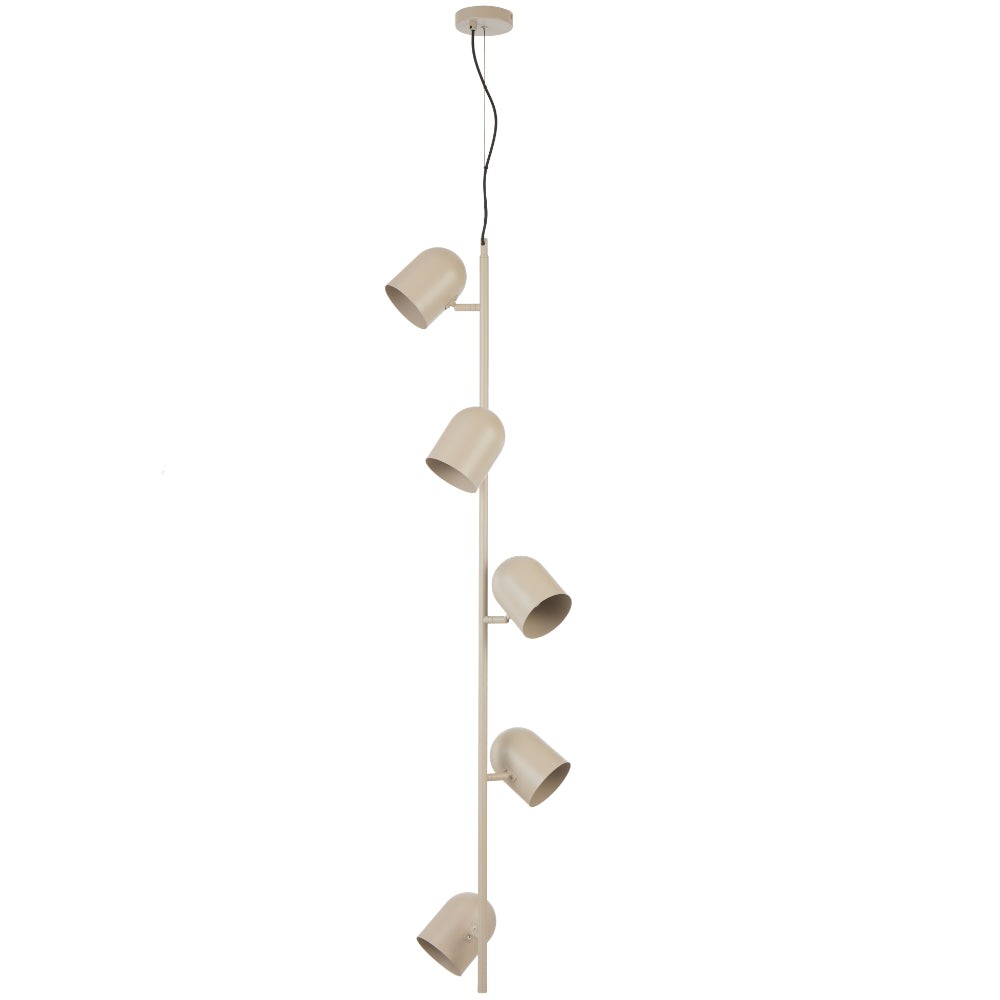 Turin 5 Light Pendant Khaki - TURIN PE5-KH