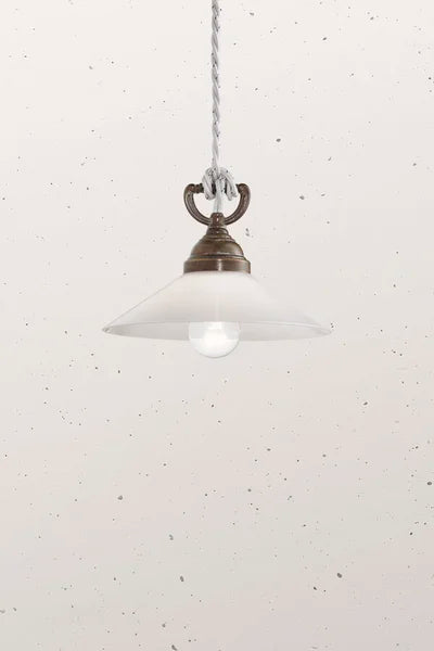 Tabia Small Pendant Light Pre Aged & White - IL.212.07.OV