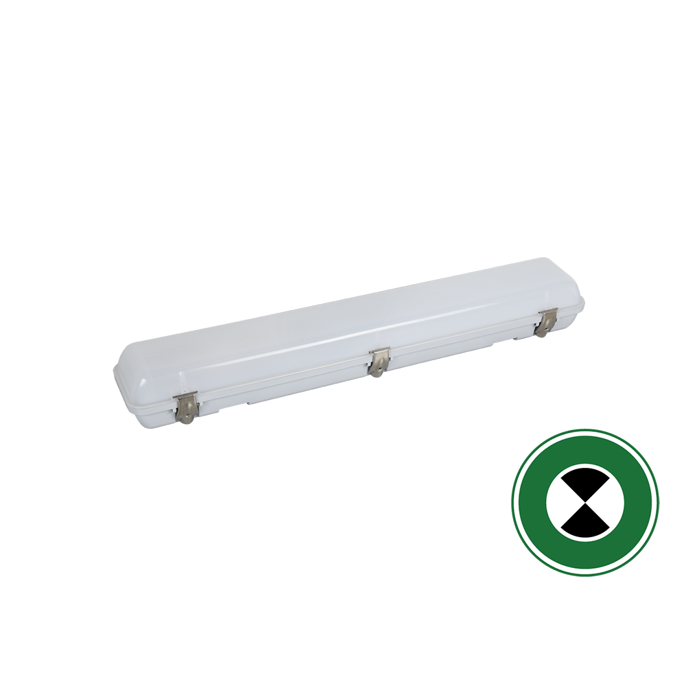 Buy Emergency LED Battens Australia Tempest V Emergency LED Batten L655mm White Polycarbonate 5CCT - 211021EM