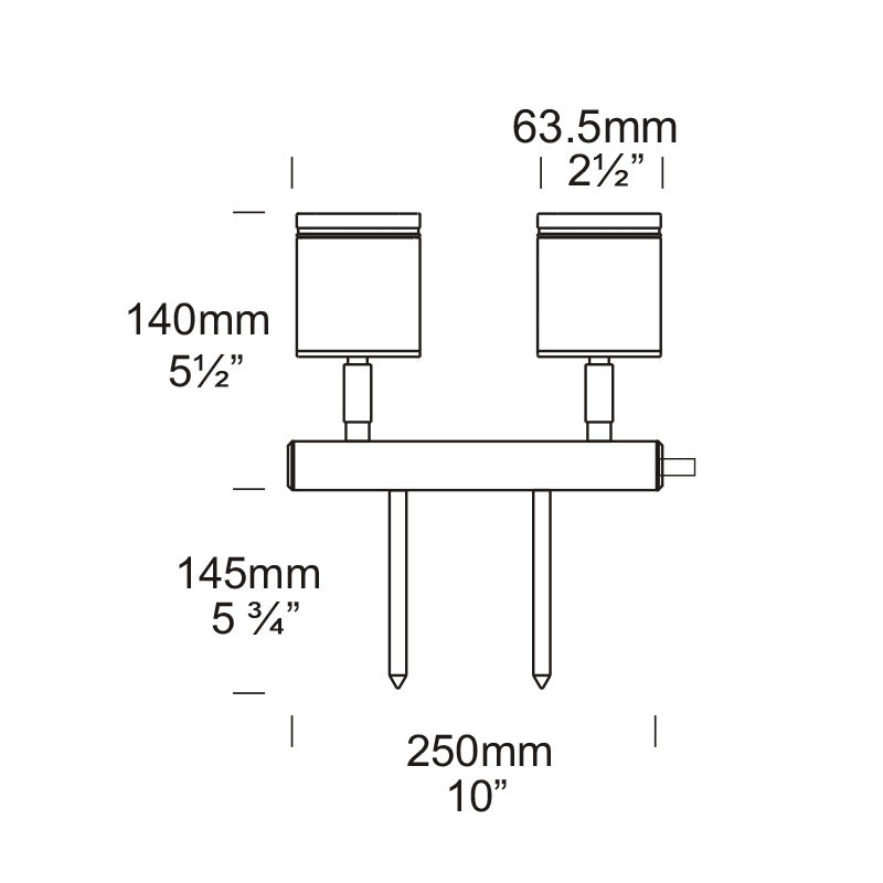 Twin Bar Spike Light Green - TBL/GN