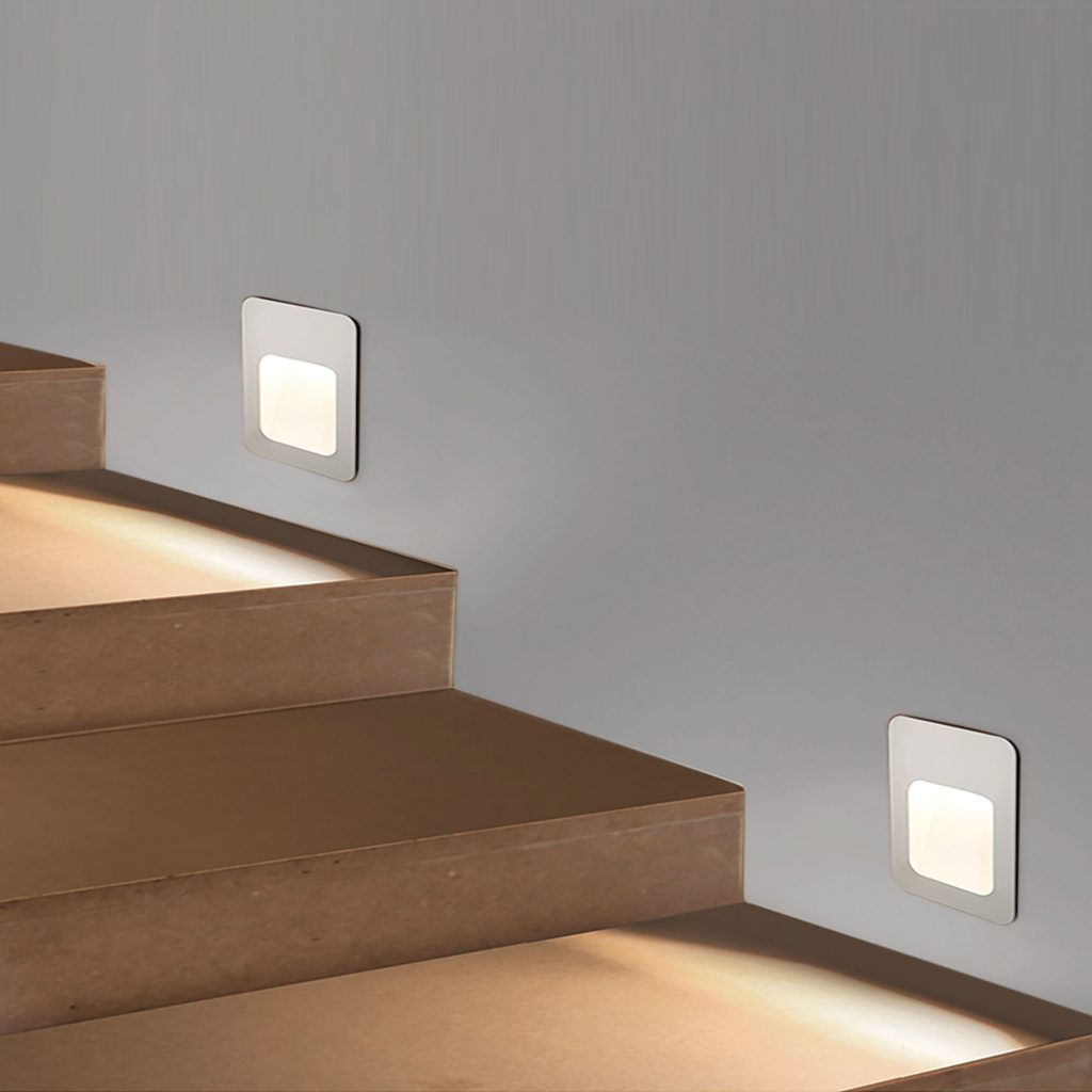 Pako LED Step Light 3W Tri Colour White - UA4213WH
