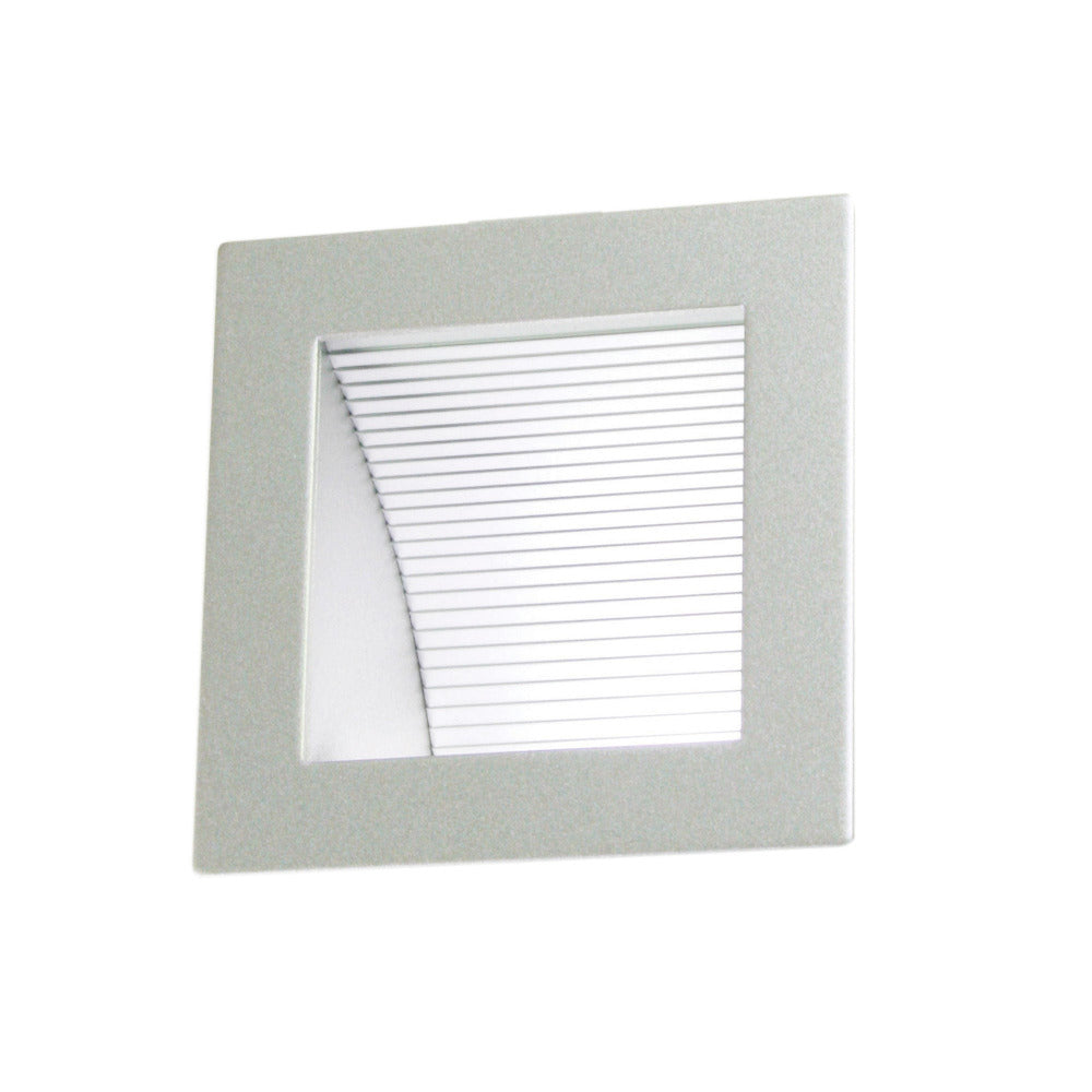 LINEA Recessed LED Step Light Silver 6000K - UA4261/6000SIL