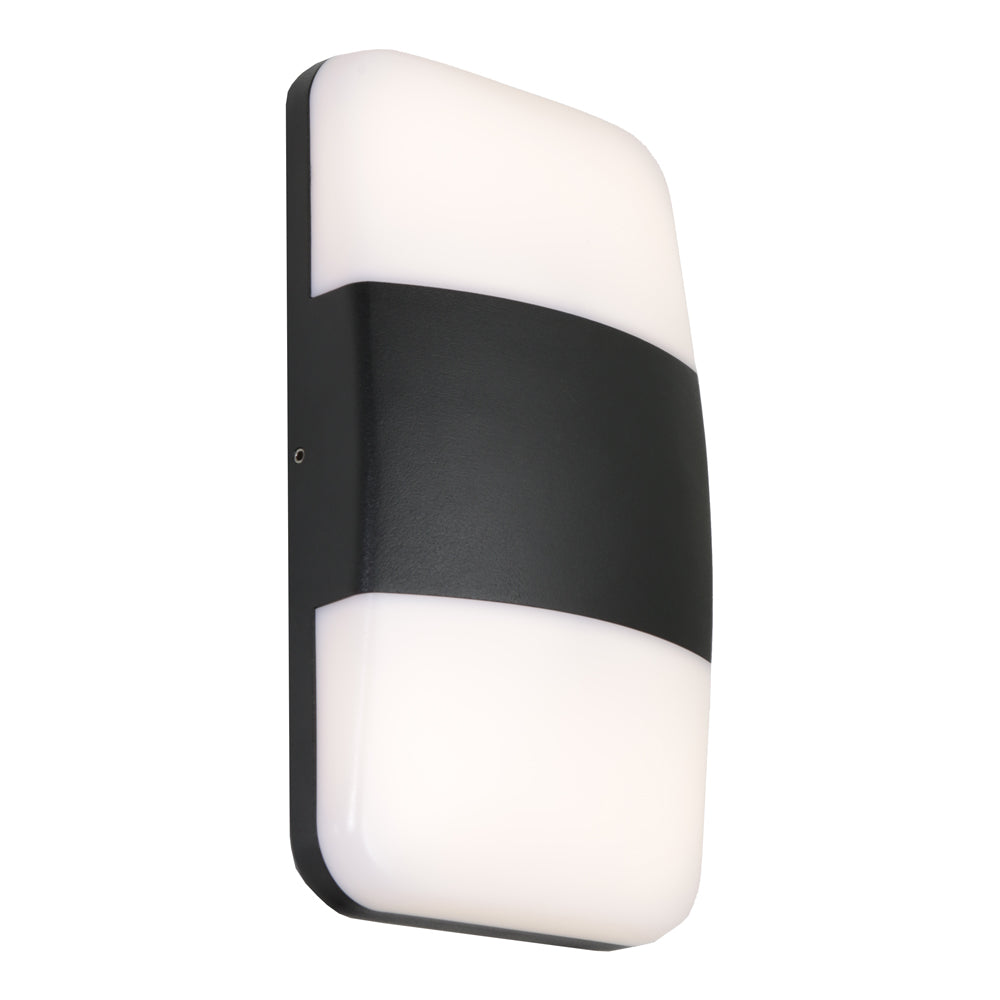 Umina 2 Light Tri Colour LED Exterior Wall Light Black - UMIN2EBLK