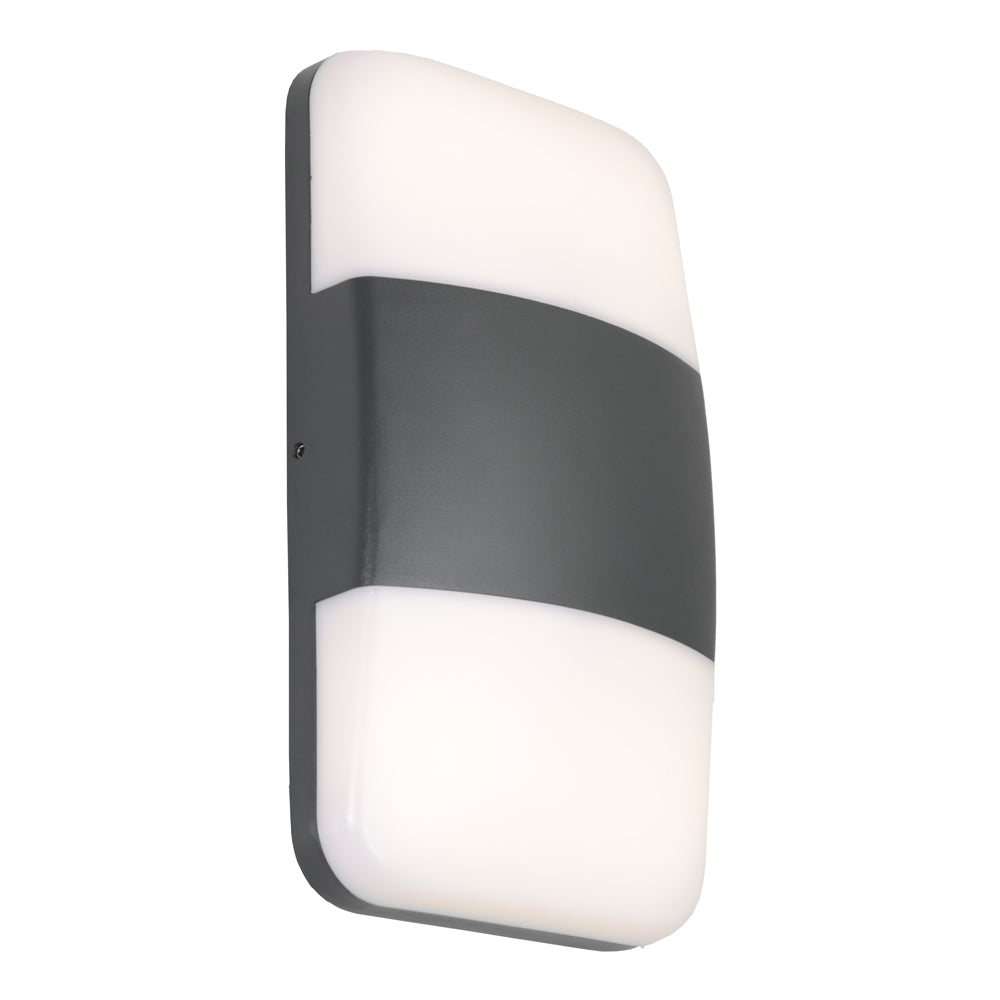 Umina 2 Light Tri Colour LED Exterior Wall Light Charcoal - UMIN2ECHA