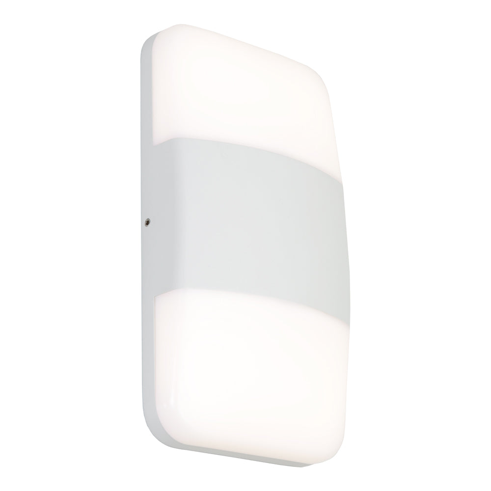 Umina 2 Light Tri Colour LED Exterior Wall Light White - UMIN2EWHT