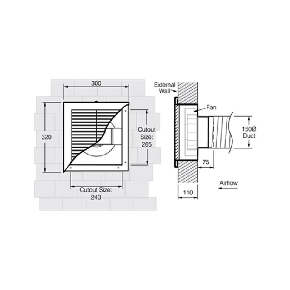 Buy Exhaust Fans Australia Ezifit Exhaust Fan 3 Speed - EIE150