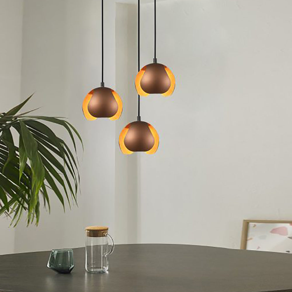 Buy Mini Pendants Australia Interior Iron Dome Shape 1 Light Pendant Antique Copper - VAINA4