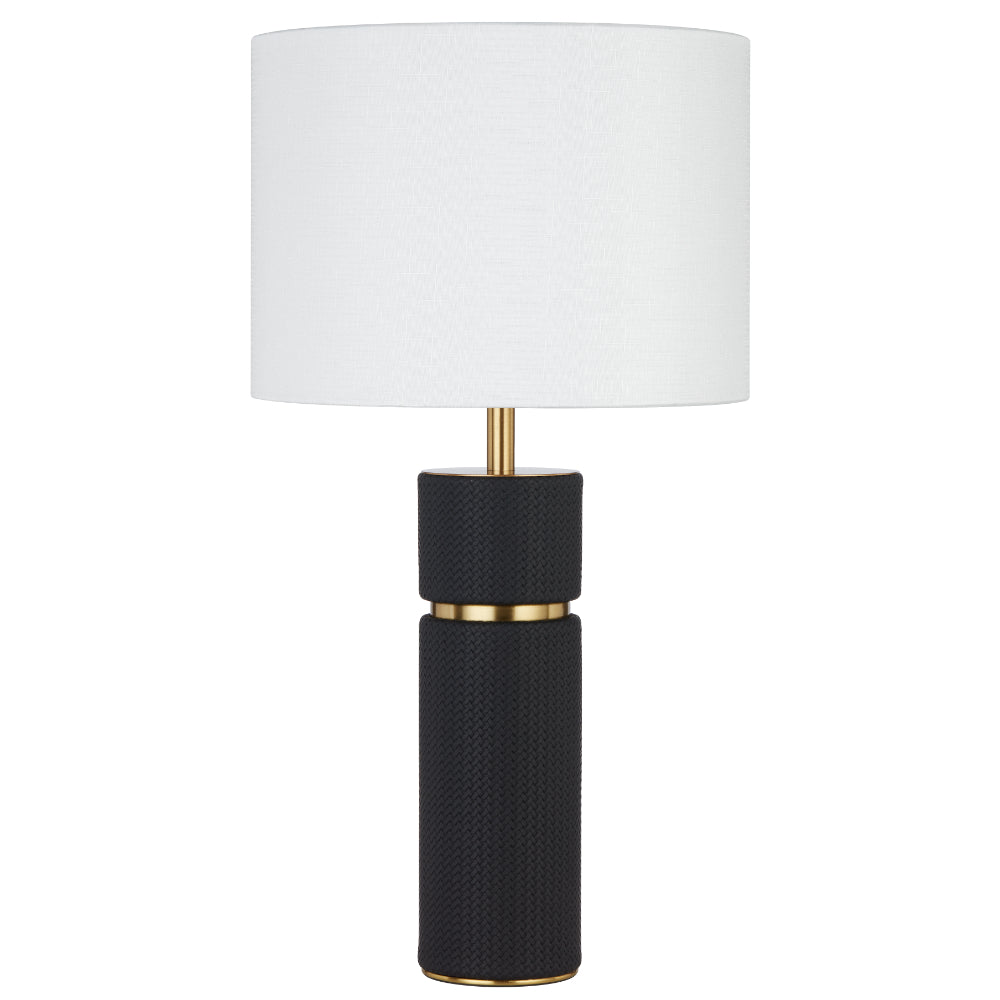 Valda Table Lamp Blue, Antique Gold & Ivory - VALDA TL-BKIV