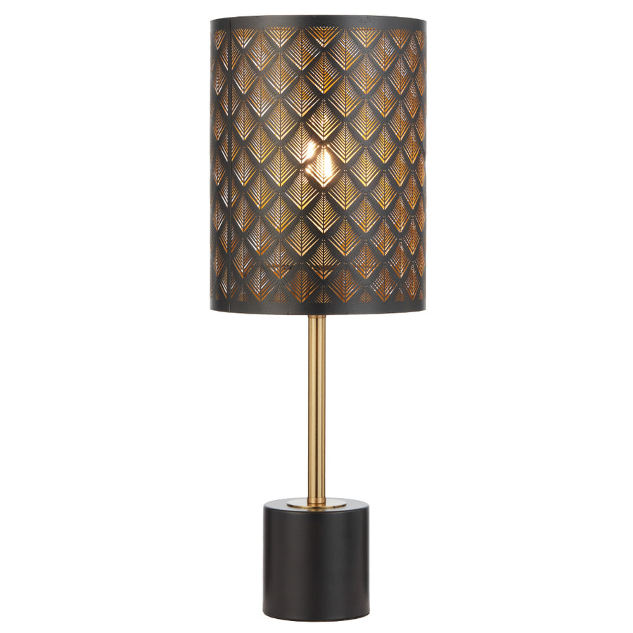 Valtor Table Lamp Black & Antique Gold - VALTOR TL-BK