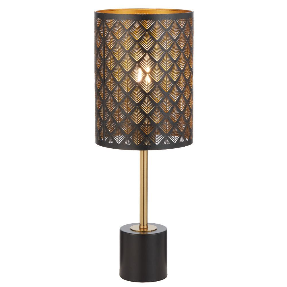 Valtor Table Lamp Black & Antique Gold - VALTOR TL-BK