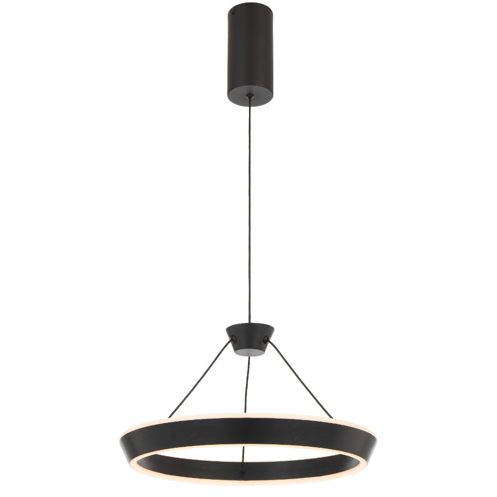 Vantel 400mm LED Pendant 26W Tri Colour Black - VANTEL PE40-BK