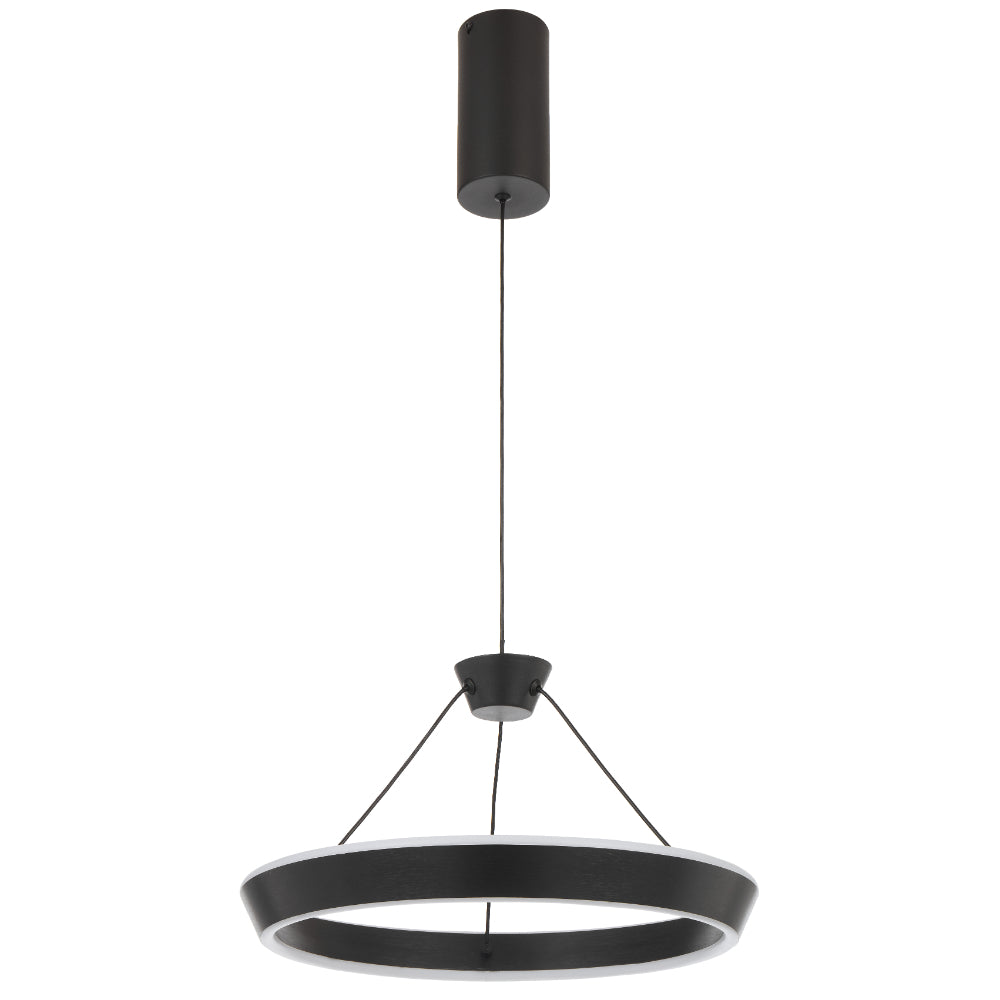 Vantel 400mm LED Pendant 26W Tri Colour Black - VANTEL PE40-BK