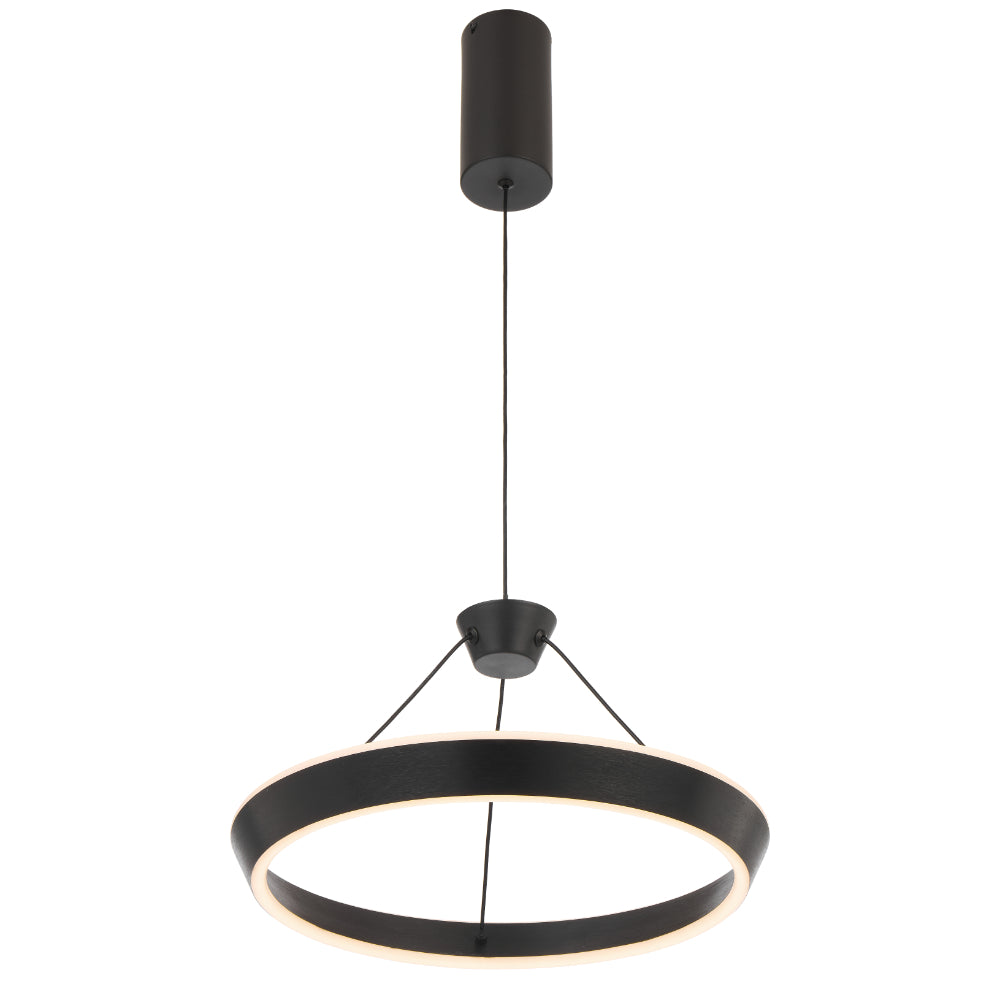 Vantel 400mm LED Pendant 26W Tri Colour Black - VANTEL PE40-BK