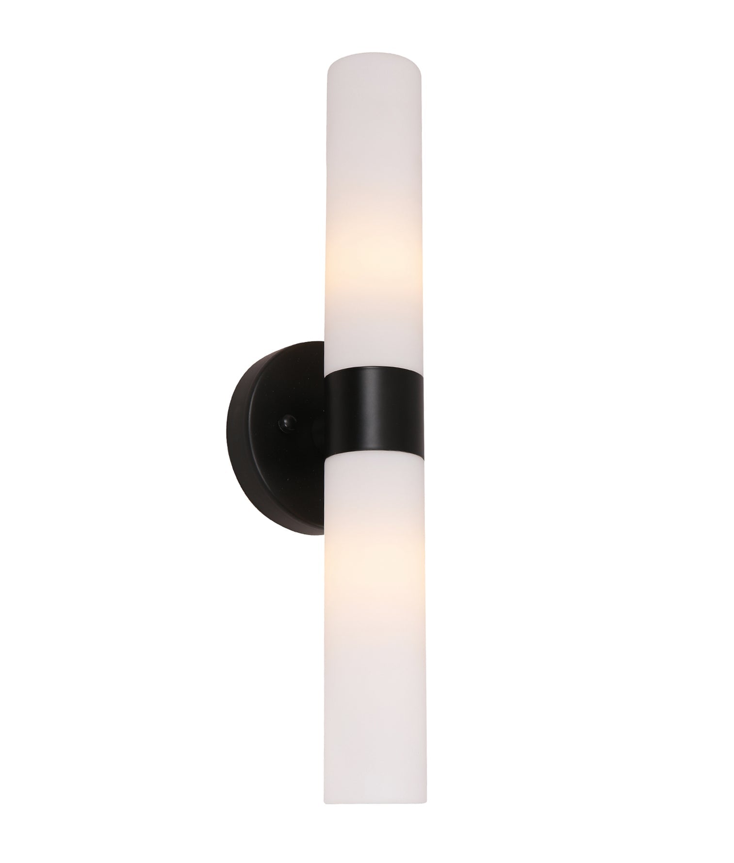 Vara Up & Down Wall Light Black & Opal - VARA1