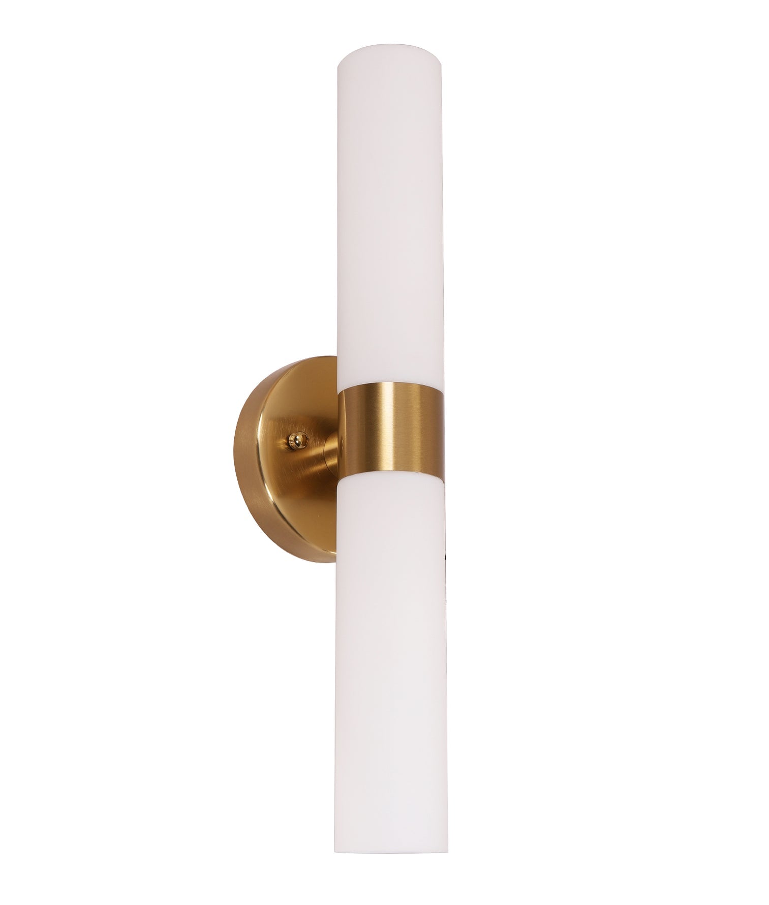 Vara Up & Down Wall Light Brass & Opal - VARA3