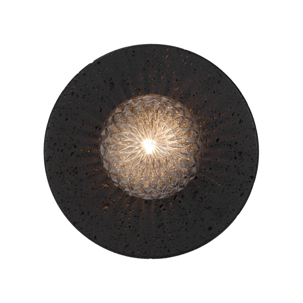 Varon Wall Light Black & Smoke Tear - VARON WB-BKSMT