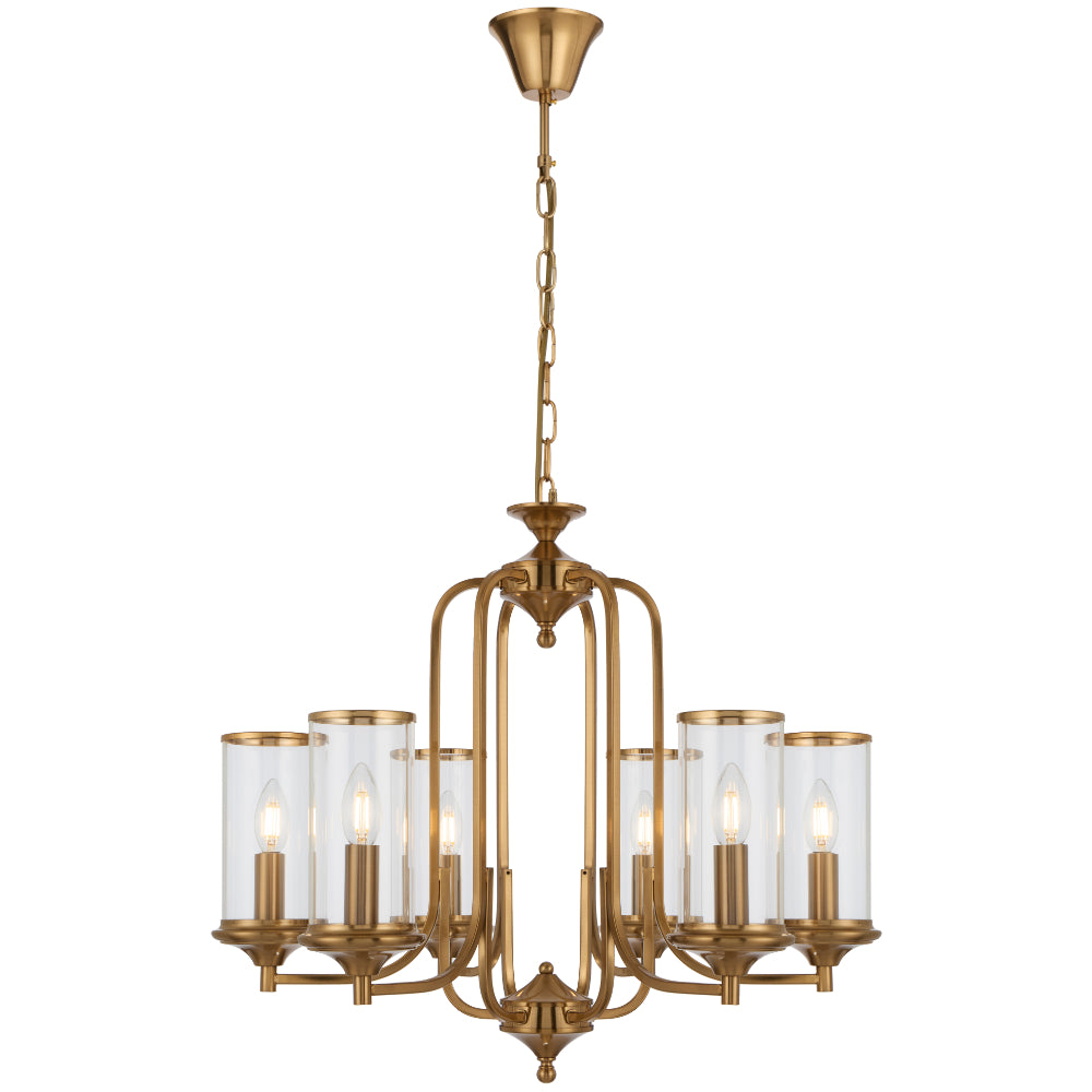 Velden 6 Light Pendant Copper - VELDEN PE06-CP