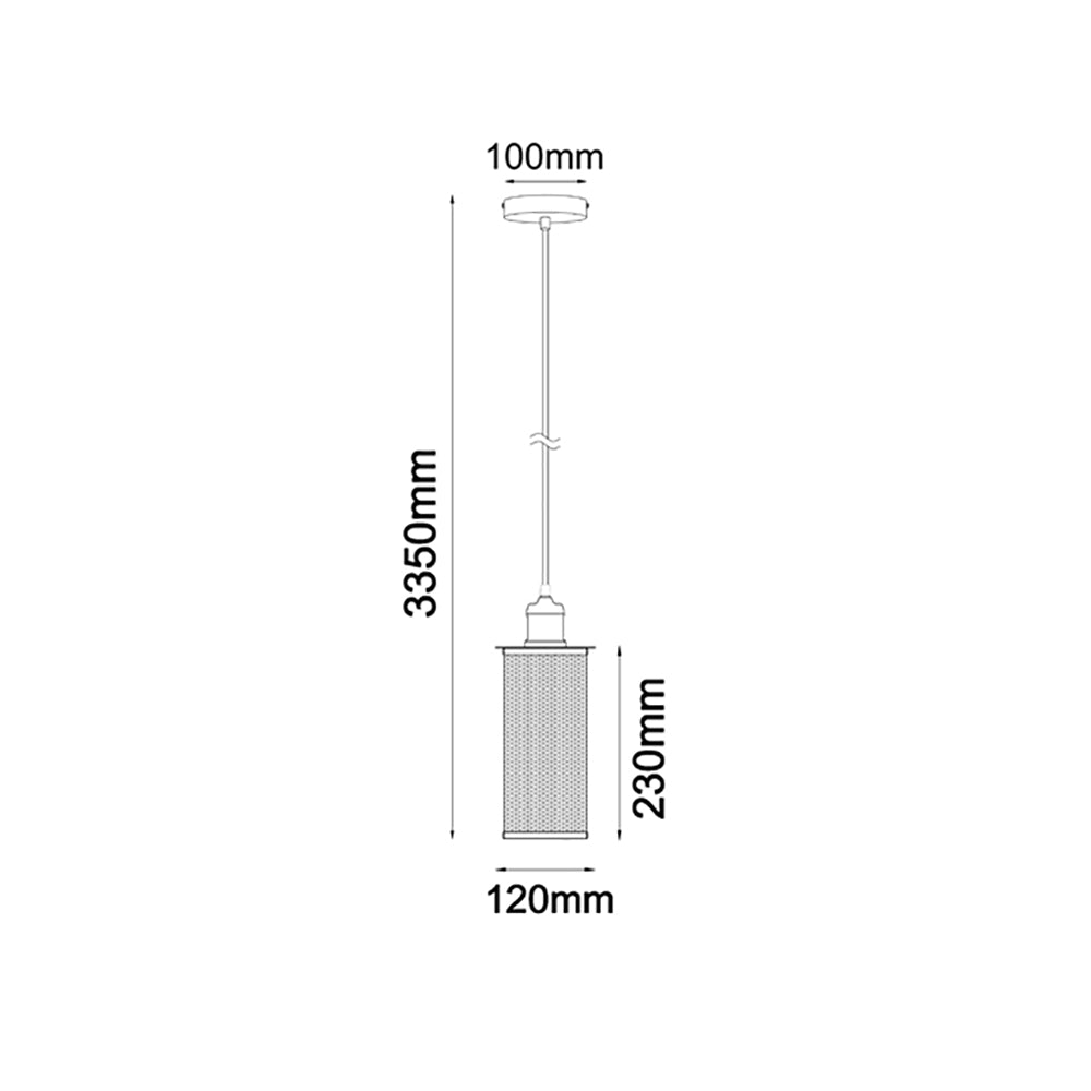 Buy Mini Pendants Australia VENETO Black Mesh Decorative 1 Light Pendant - VENETO1BK