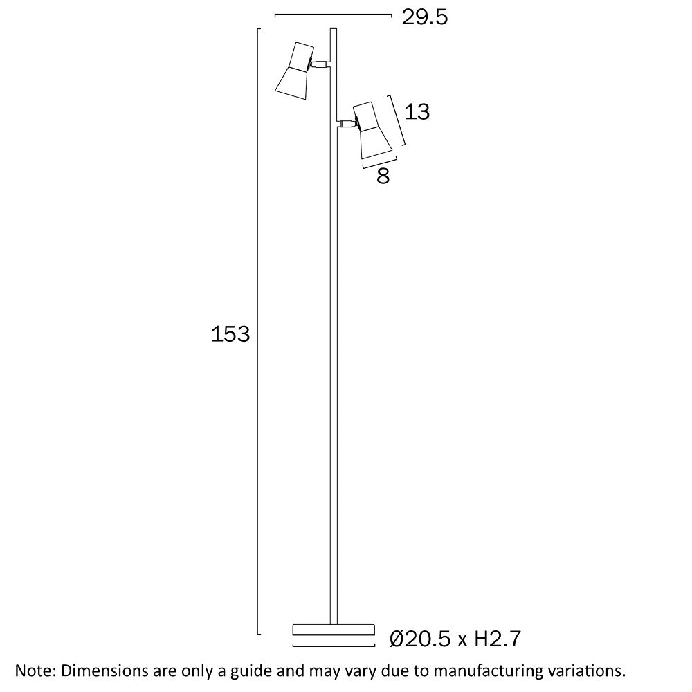 Buy Floor Lamps Australia Verik Floor 2 Lamps Beige / Beige - VERIK FL-BE