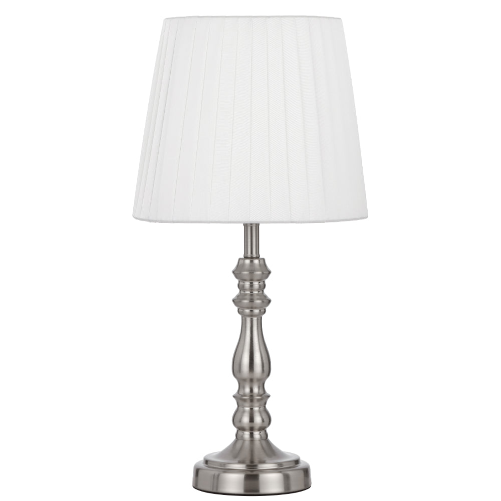 Vida Table Lamp Chrome / Ivory - VIDA TL-NKIV