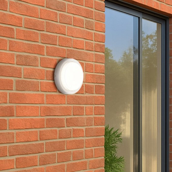 Viggo LED Round Bunker Light 16W TRI Colour White - VIGGO RD22-WH