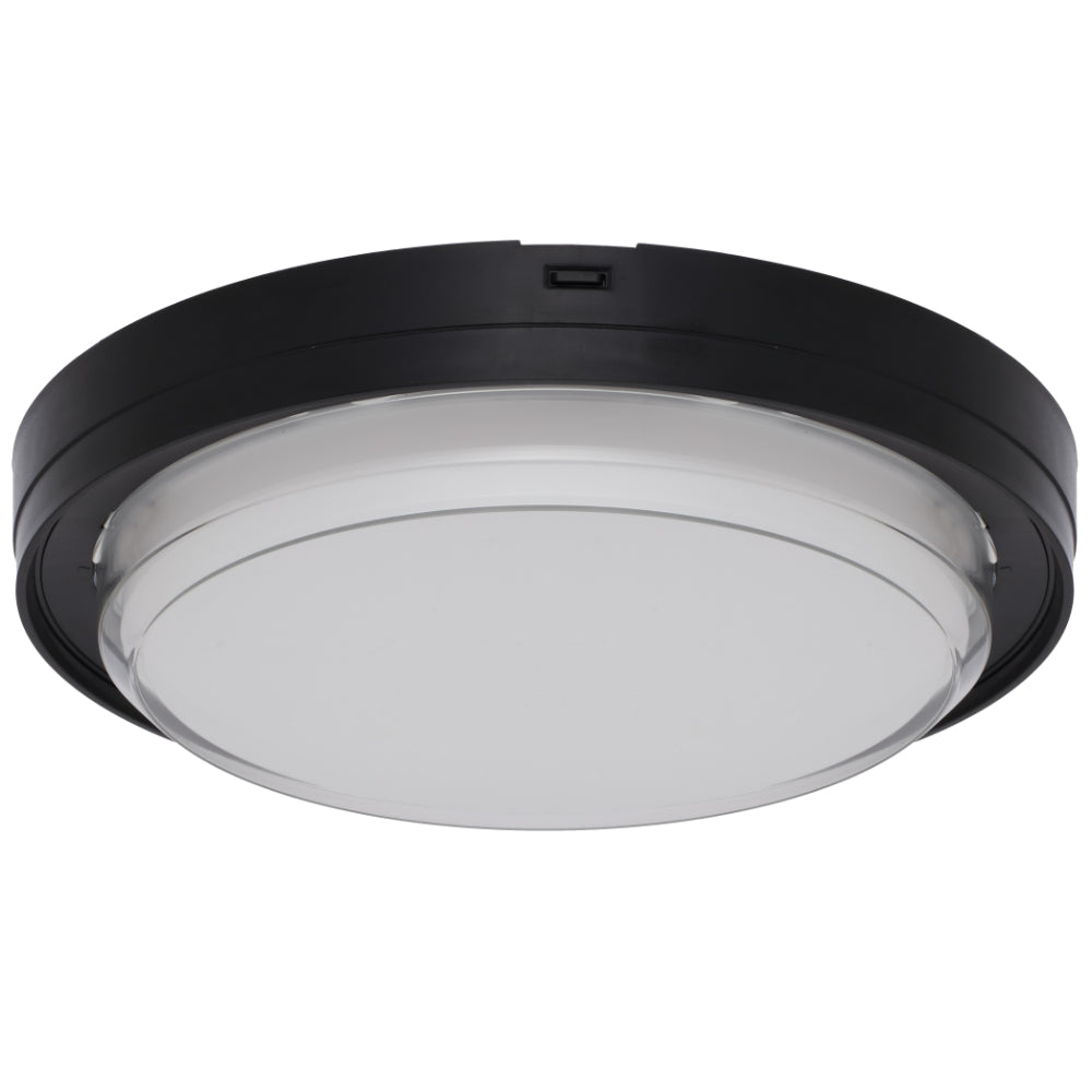Viggo LED Round Bunker Light 16W TRI Colour Black - VIGGO RD22-BK