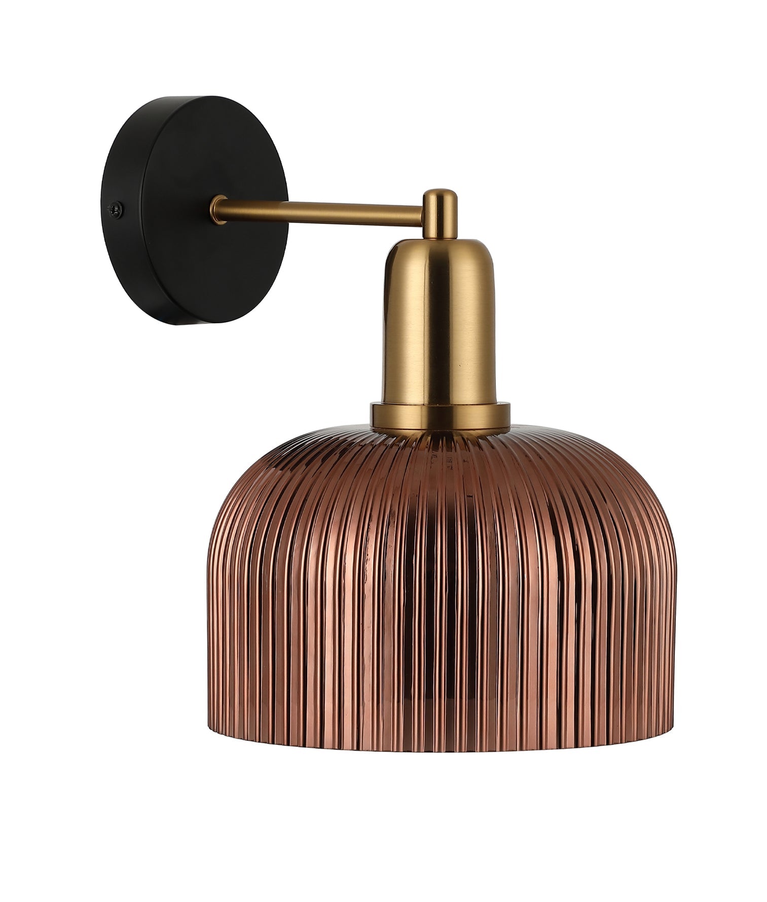 Vintaj Dome Glass Wall Light Copper Painted - VINTAJ4W