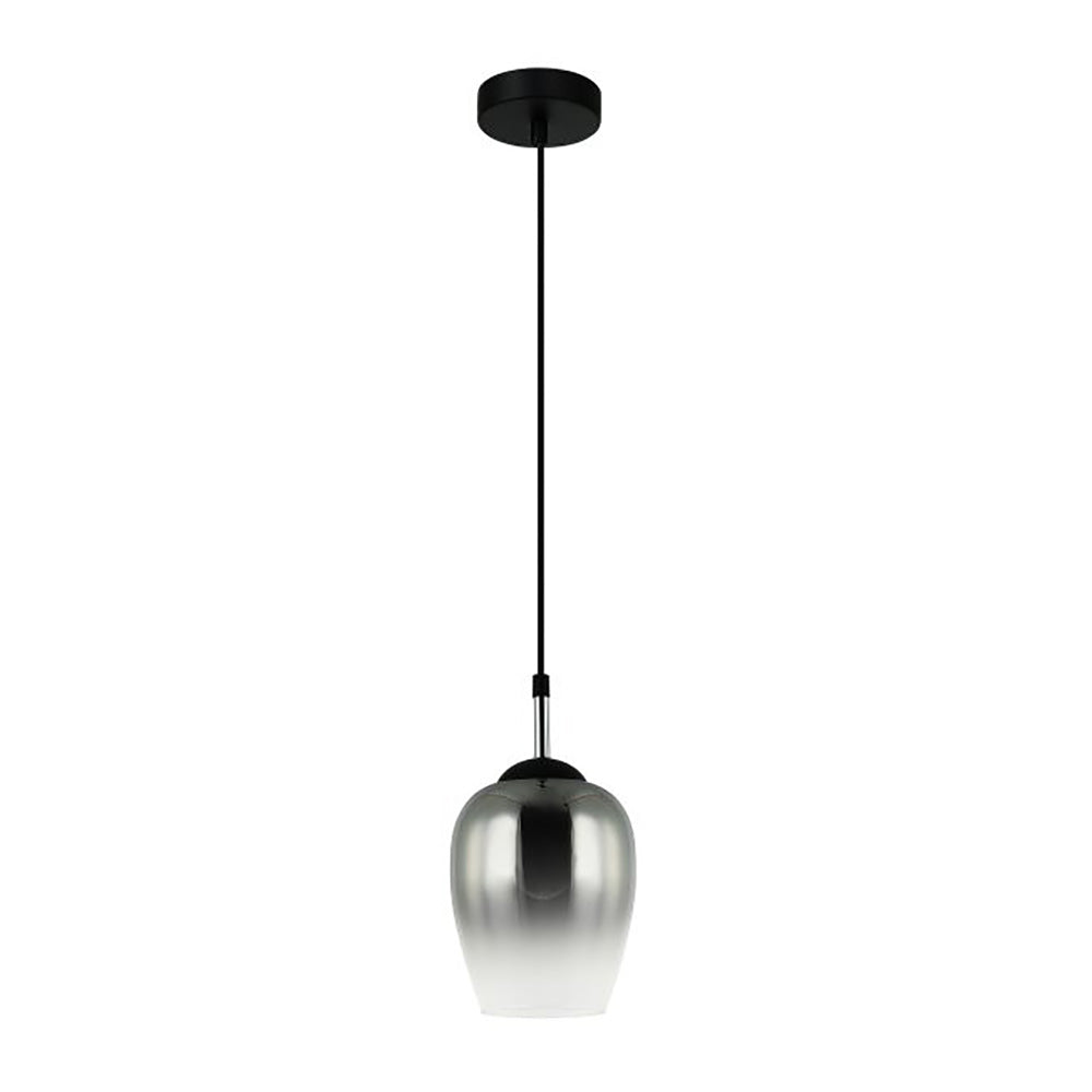 Buy Pendant Lights Australia Interior Wine Glass 1 Light Pendant Black / Chrome - VINUM1