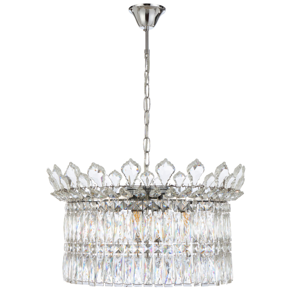 Virell 9 Light Pendant Chrome & Clear - VIRELL PE9-CH