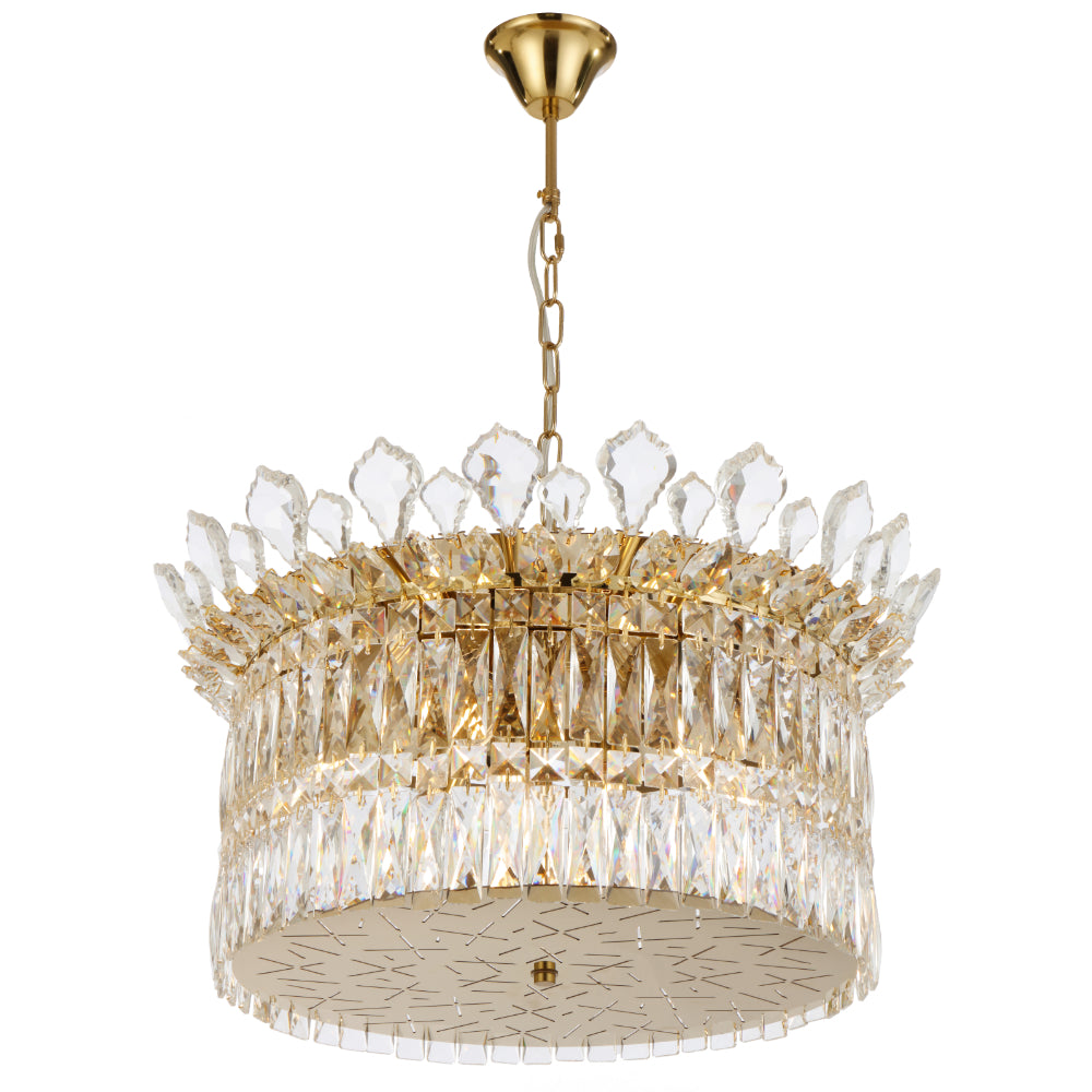 Virell 9 Light Pendant Gold & Clear - VIRELL PE9-GD