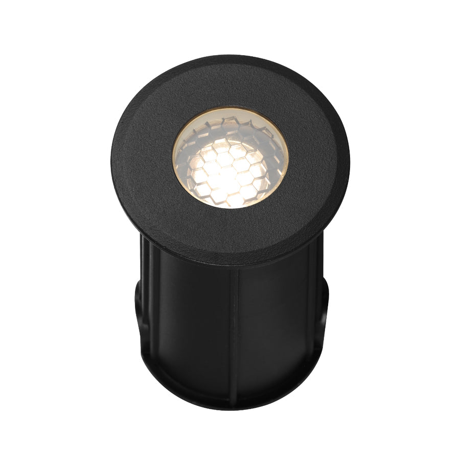 Volar LED Inground Light 24V 3W 3000K Black - VOLAR G3-BK324