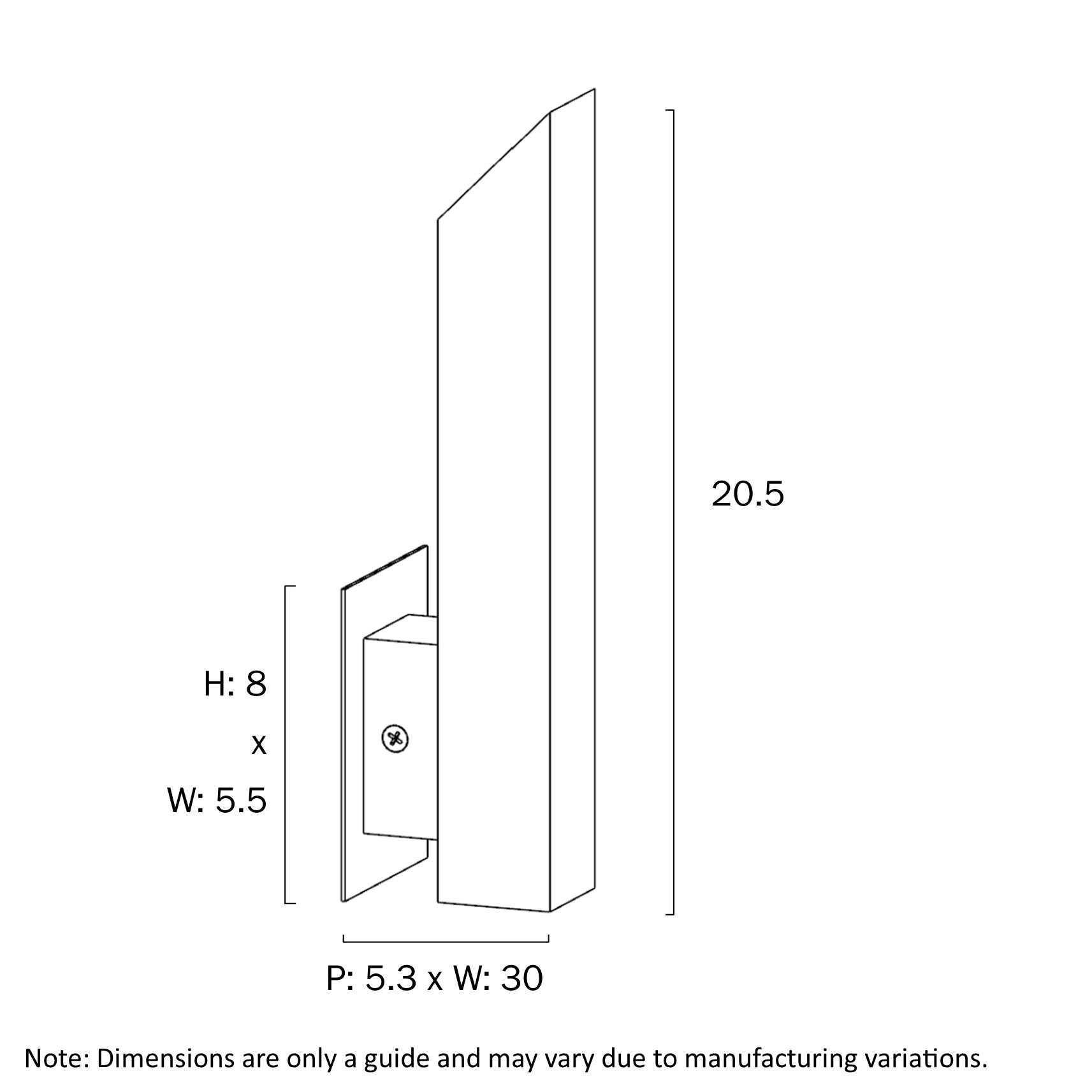 Vostel LED Wall Light 6W 3000K Stainless Steel - VOSTEL EX1-SS