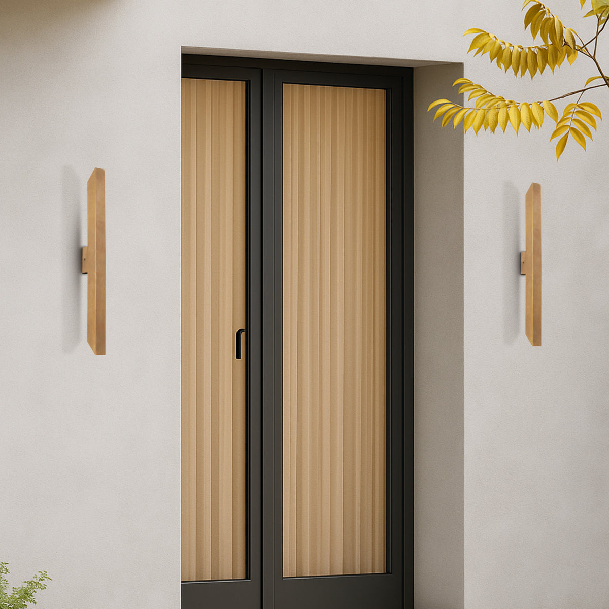 Vostel LED Up & Down Wall Light 6W 3000K Natural Brass - VOSTEL EX2-BRS