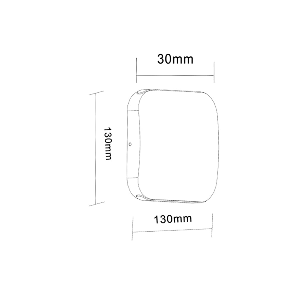Buy Up / Down Wall Lights Australia VOX Exterior LED Surface Mounted Up/Down Wall Light Black 9W 3000K IP54 - VOX1