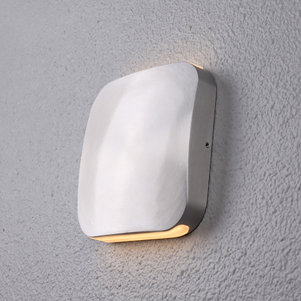 Buy Up / Down Wall Lights Australia VOX Exterior LED Surface Mounted Up/Down Wall Light Polished Aluminium 9W 3000K IP54 - VOX3