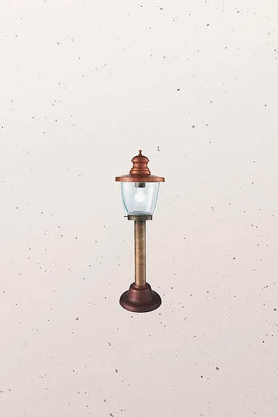 Venezia Bollard Light Antique Brass & Antique Copper - IL.248.12.ORT