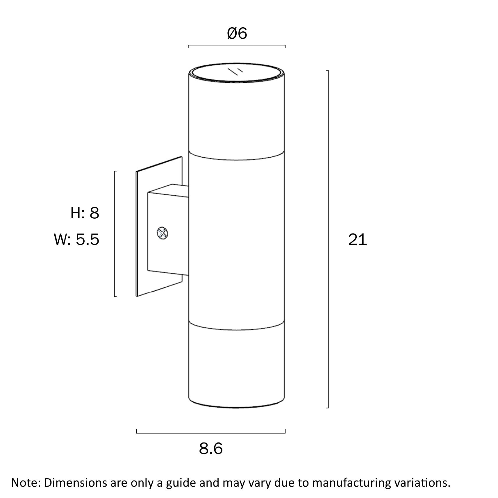Walsh Wall Light Natural Brass - WALSH EX2-BRS