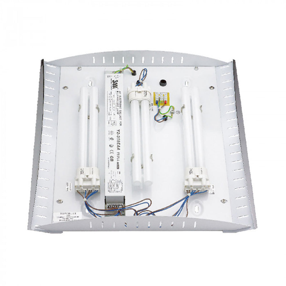 Buy Wall Sconce Australia Square Wall Sconce White / Chrome Glass 3000K - WL2109-S