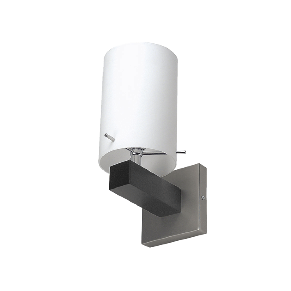 Buy Wall Sconce Australia Wall Sconce Satin Chrome / Black Glass - WL3371