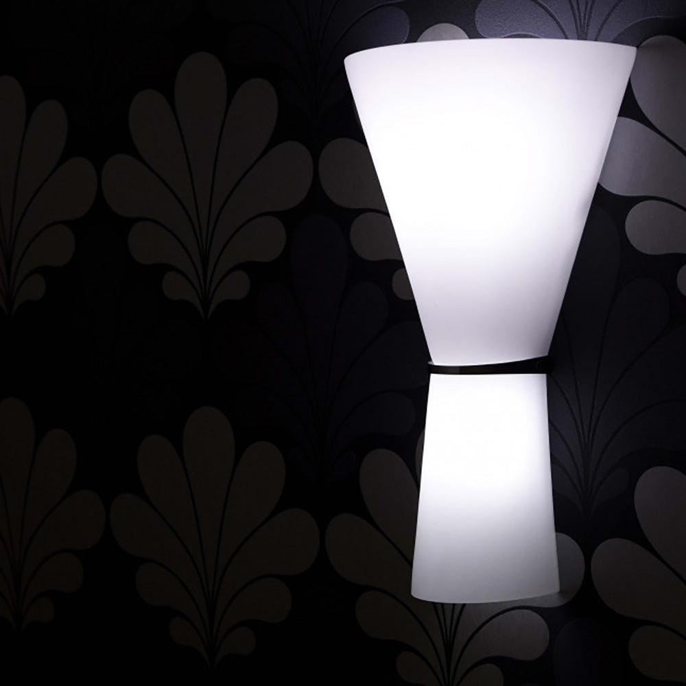 Buy Wall Sconce Australia Up & Down Wall 2 Lights White Glass - WL362