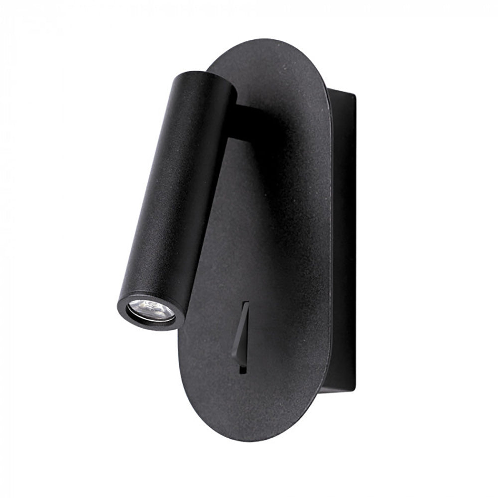 Buy Bedside Reading Lights Australia Amari Bedside Reading Light Black Metal 3000K - WL6010-BL